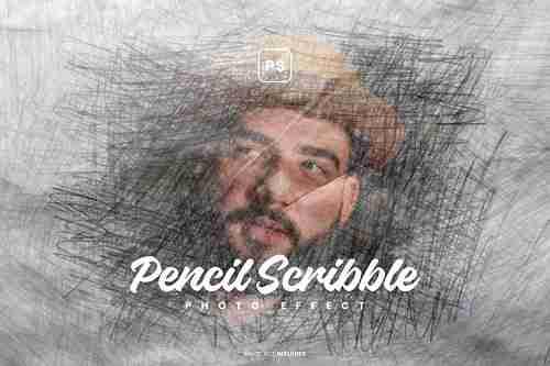 Pencil Scribble Photo Effect