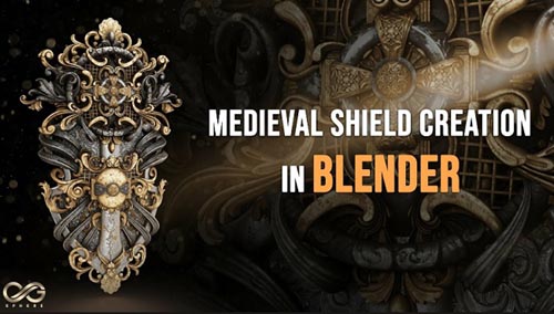 Artstation - Create Super Detailed Shield In Blender Tutorial