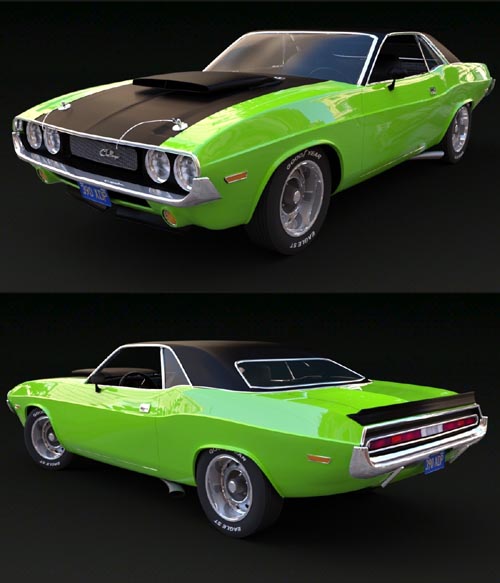 DODGE CHALLENGER 1970 for DAZ Studio