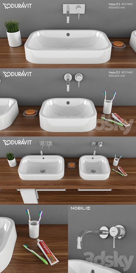 The washbasin DURAVIT Happy D.2