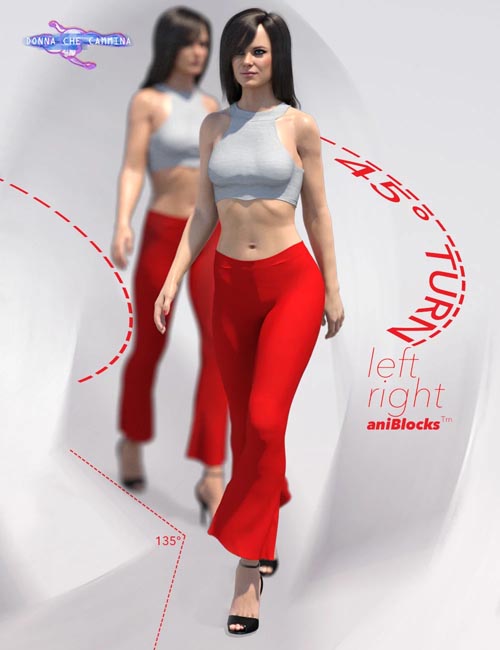 Quick Turn Walk Cycle Add On for Genesis 8 Female(s)