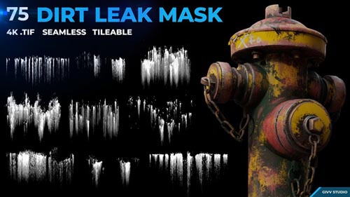 Artstation - 75 Dirt Leak Effect Mask