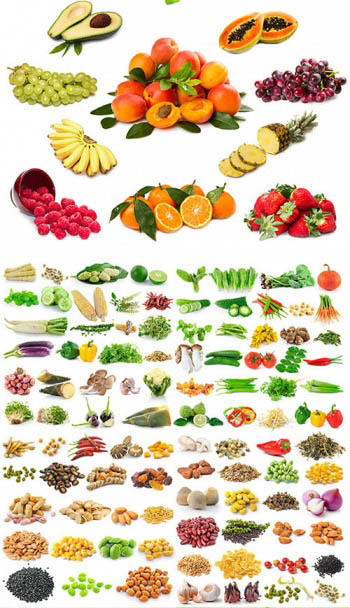 Shutterstock - Nuts, Fruits, Vegetables