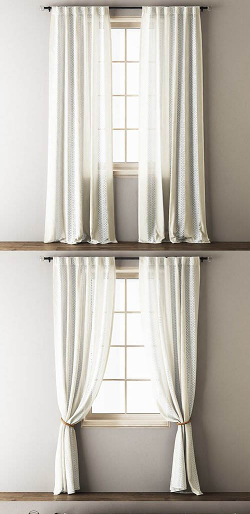 Anthropologie Lace Curtains - 3D Models [3ds Max]