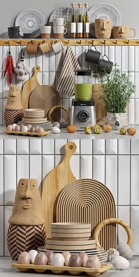 Decorative kitchen set 04