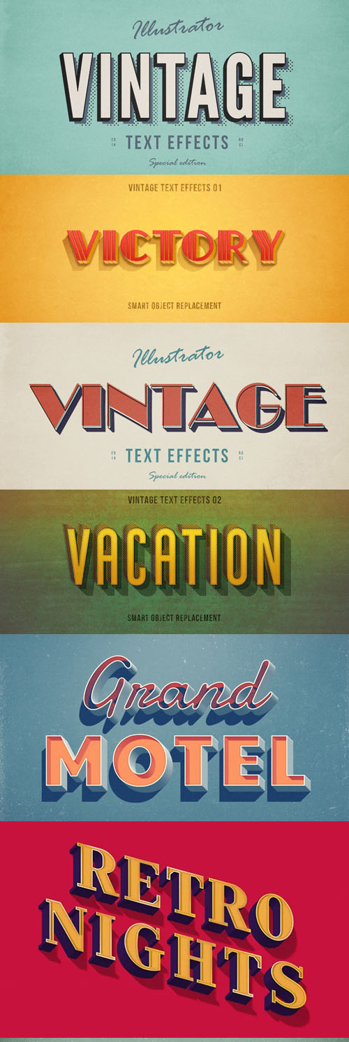 10 Best Vintage & Retro Text Effects for Photoshop