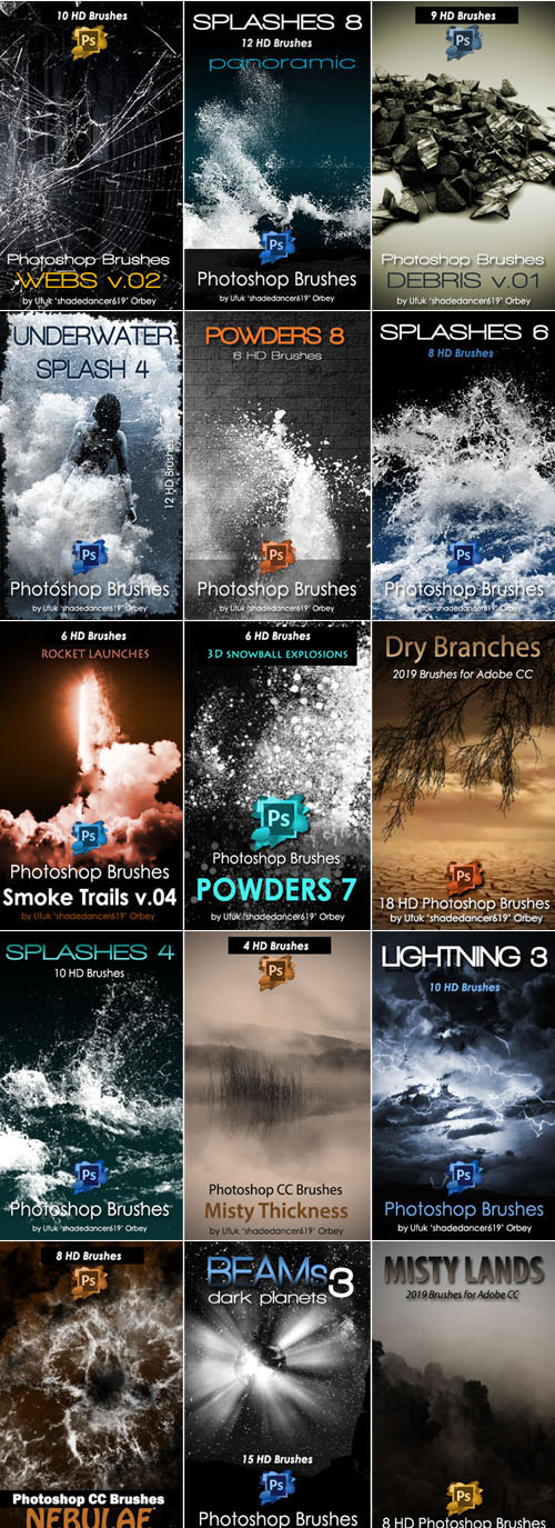450+ Awesome Photoshop Brushes Collection - Vol.1