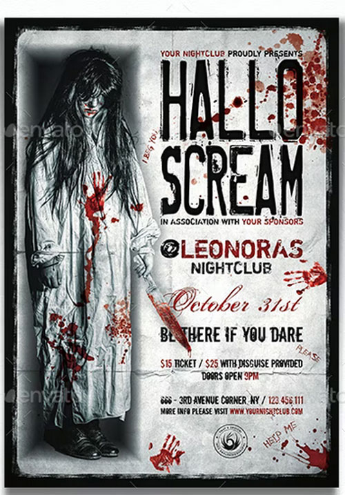 Halloween Flyer Template V18 - 13010735 - 377658