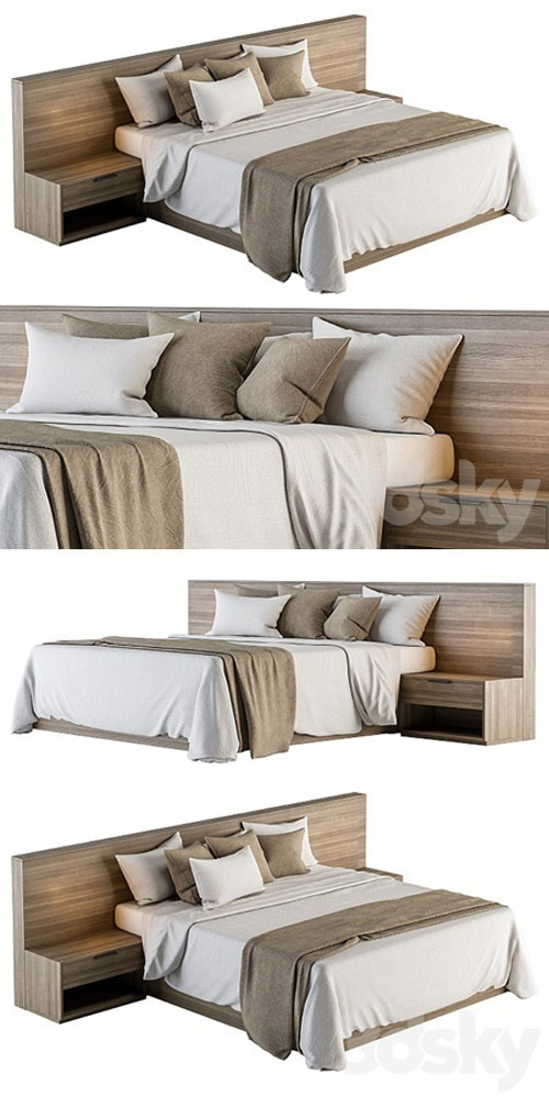 Bed Set 11 - White and Brown