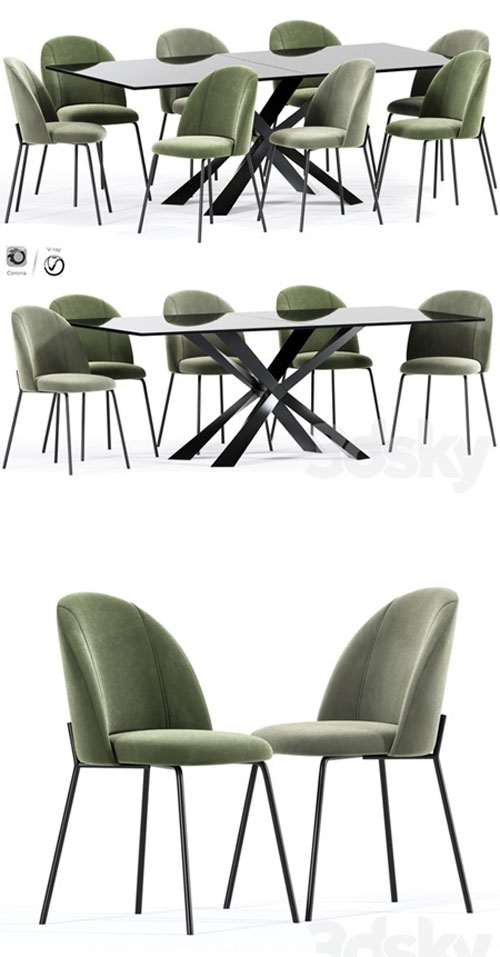 Cloyd Dining Table Chair Collection