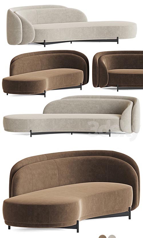 Layered back sofa