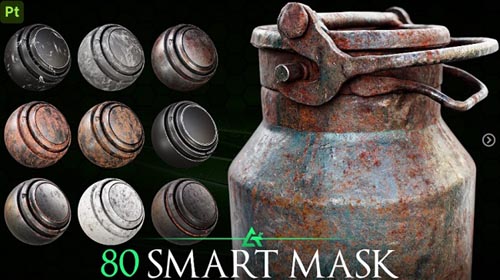 Artstation - 80 High Detail Smart Mask -Texturing Essential
