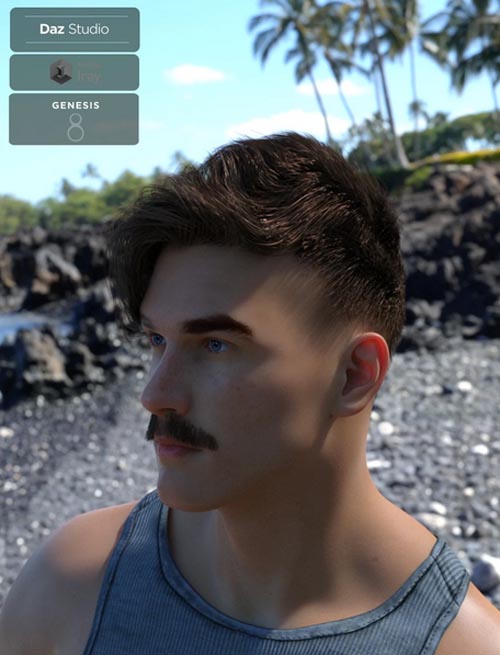 Enzonio Hair Kit for Genesis 8 Male(s)