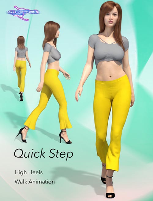Quick Step Walk Cycle for Genesis 8 Female(s)