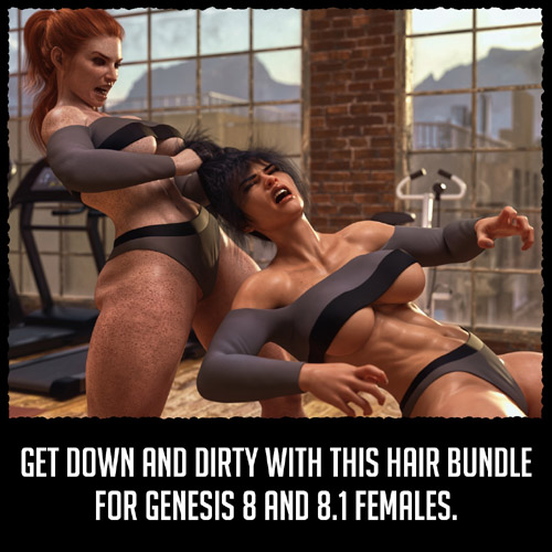 Pulled Hair Bundle for G8F