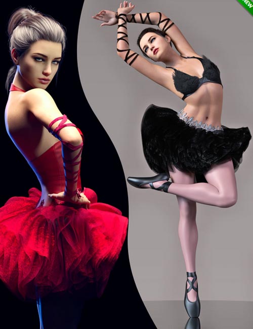 Z Ballerina Beauty Shape and Pose Mega Set Genesis 8 and 8.1