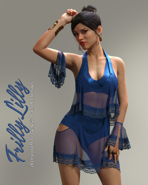 FrillyLilly dforce outfit for Genesis 8 and 8.1 Female(s)