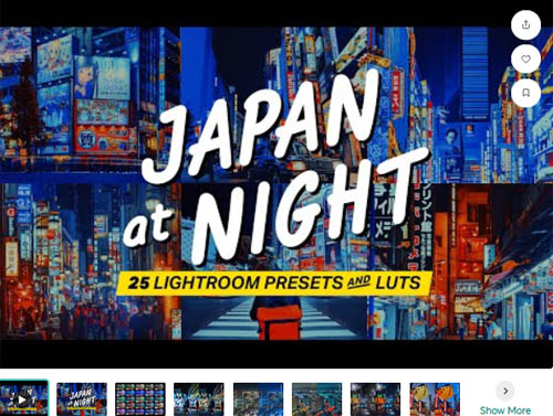 25 Japan at Night Lightroom Presets