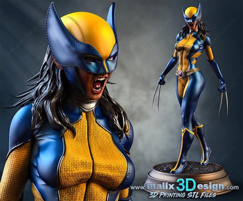 X-MEN X-23 (Laura Kinney) from Sanix/Malix3Design 3D Printed Model