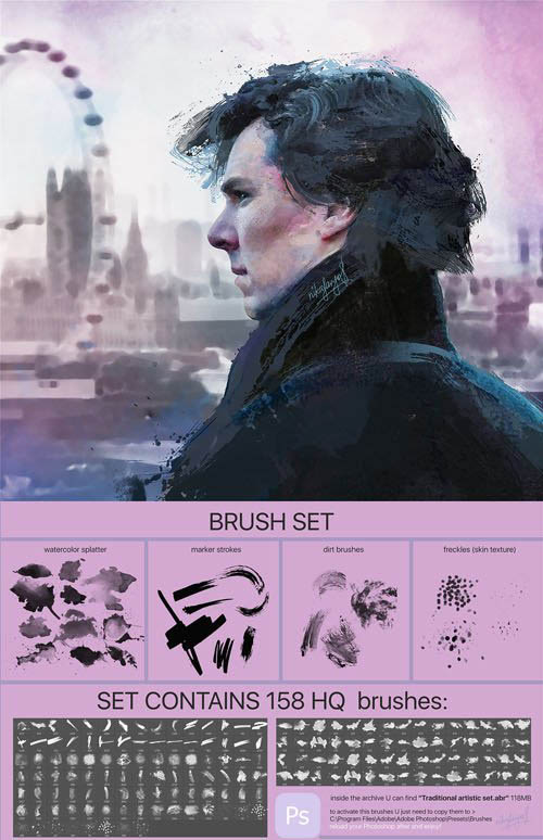 Huge Collection of Artistic Brushes for Photoshop