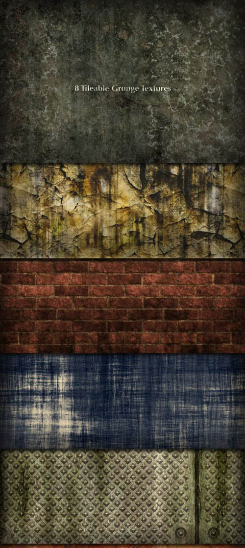 Tileable Grunge Patterns & Textures for Photoshop