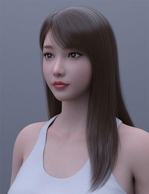 HY Long Hair for Genesis 8 and 8.1 Female