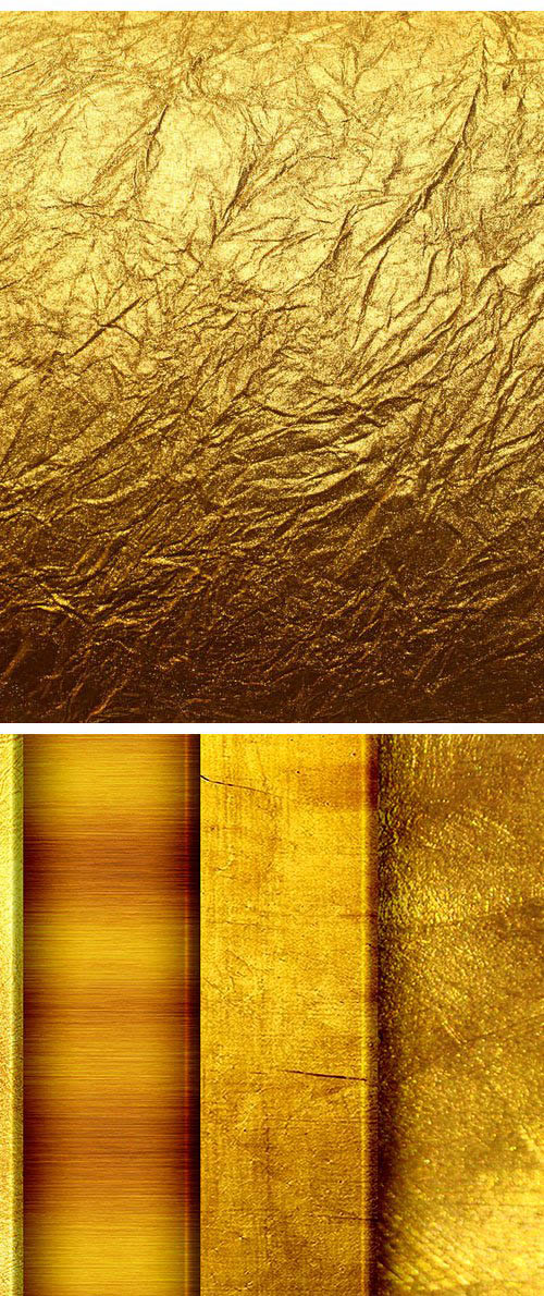 8 Golden Textures & Backgrounds [8K]