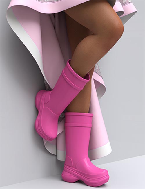 HL Rubber Boots for Genesis 8 and 8.1 Female