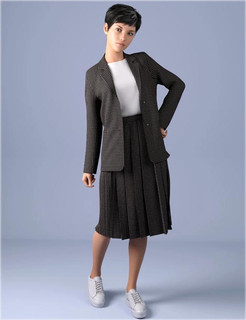 dForce HnC Basic Jacket Outfit for Genesis 8.1 Females