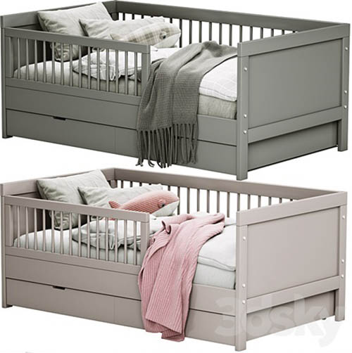 Childroom LIT ENFANT VIVIEN GRIS