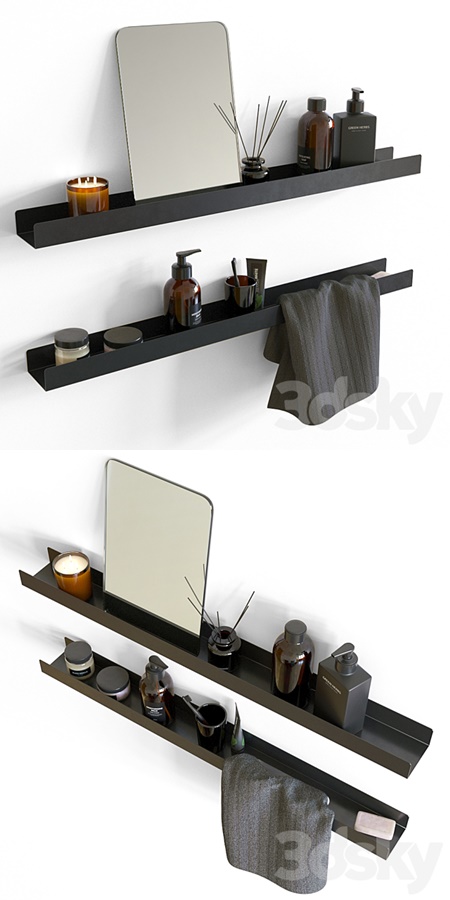 Bathroom shelves