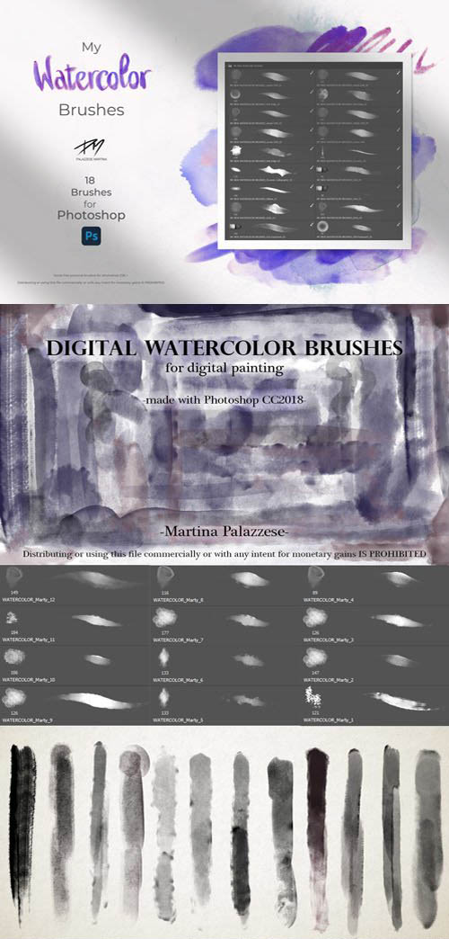 10+ Sets of Drawing Brushes for Photoshop