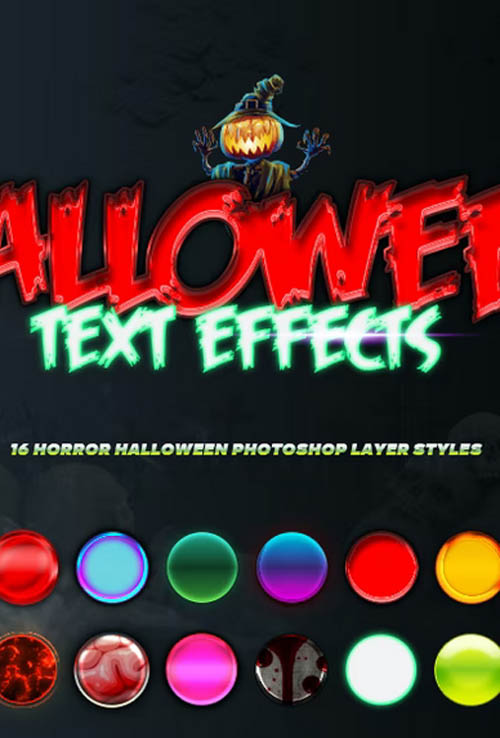 Halloween Photoshop Text Effects