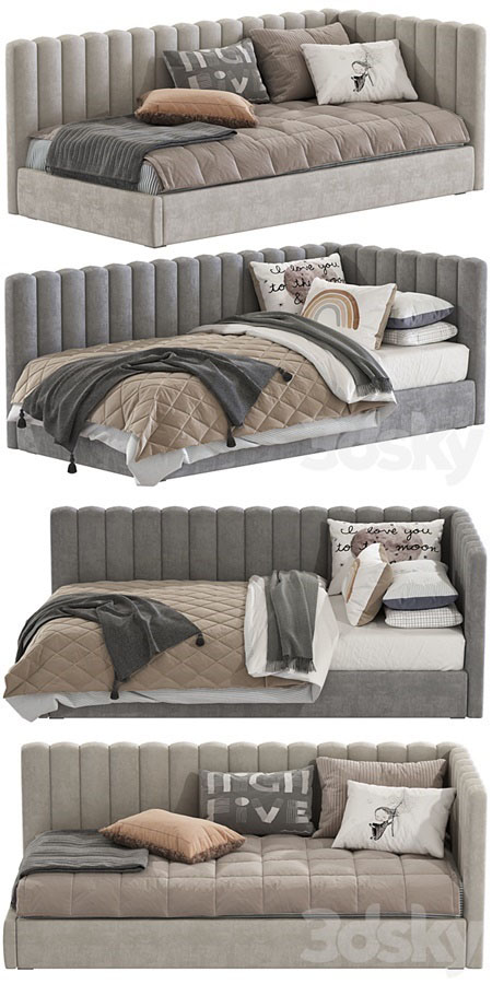 Avalon Upholstered Corner Bed