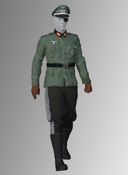COD WW 2 German Axis Uniform for Genesis 8 Male