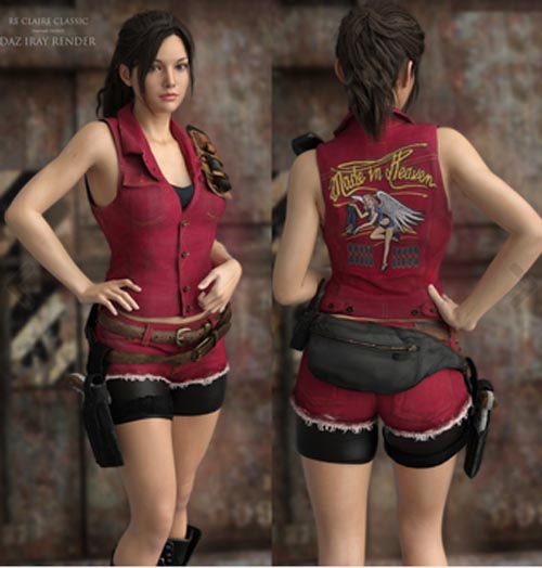 RE Claire Classic Outfit For G3F