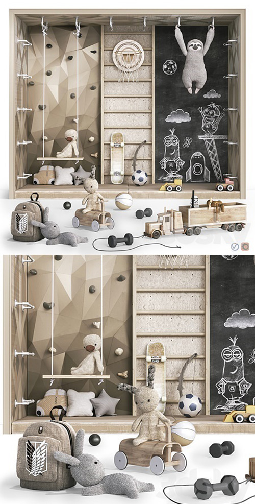 Toys , decor and furniture for nursery 124