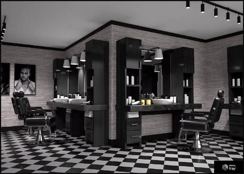 Barber Shop for Poser and DS