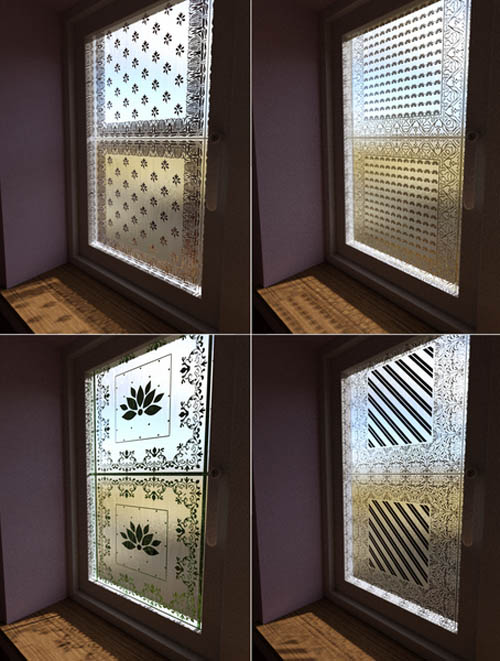 Squared Nouveau Glass Iray Shaders