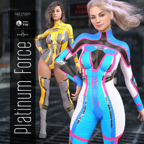 Platinum Force Ouitfit for Genesis 8 Female