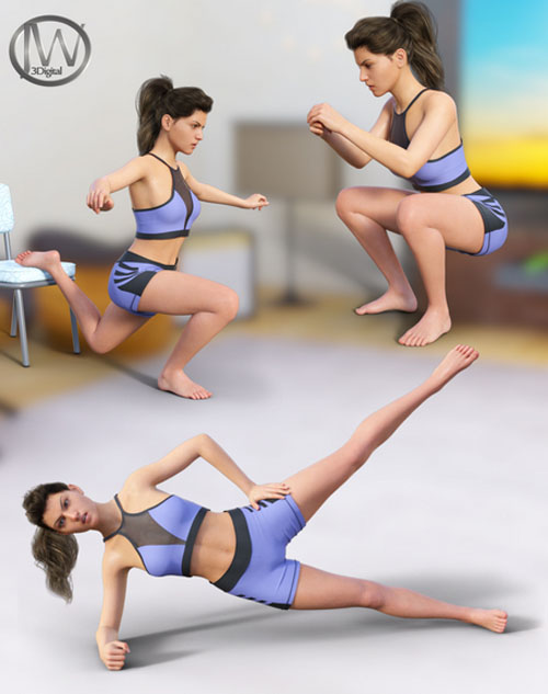 Home Workout Poses for Genesis 8