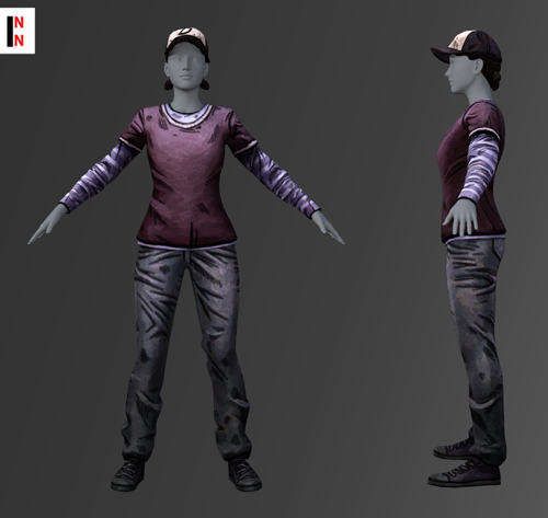 TWD Clementine Outfit for Genesis 8 Female