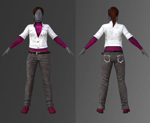 RE Claire Degeneration Outfit For Genesis 8 Female