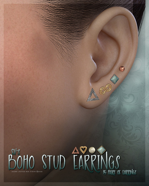 SV's Boho Stud Earrings