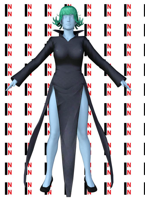 One-Punch Man Tatsumaki Outfit For Genesis 8 Female