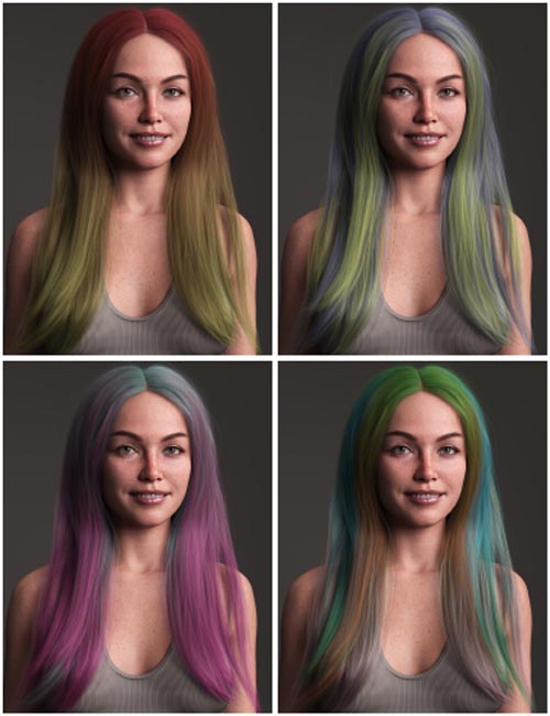 Long Unisex Style Hair Color Expansion