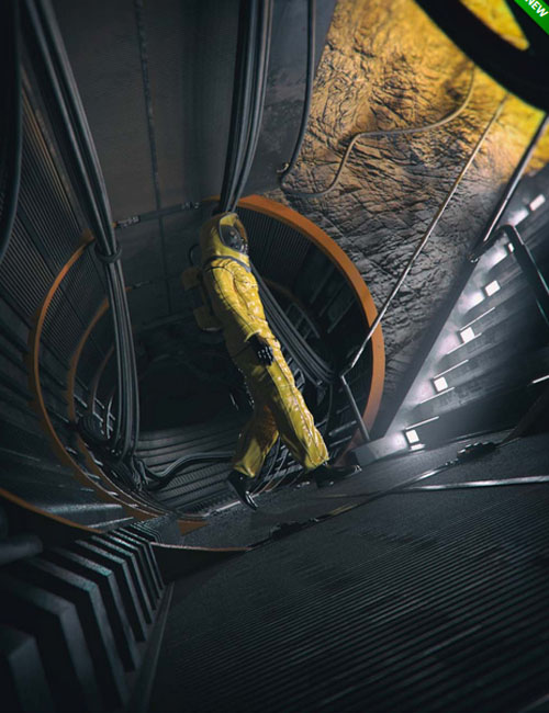 Sci-fi Underground Tunnel