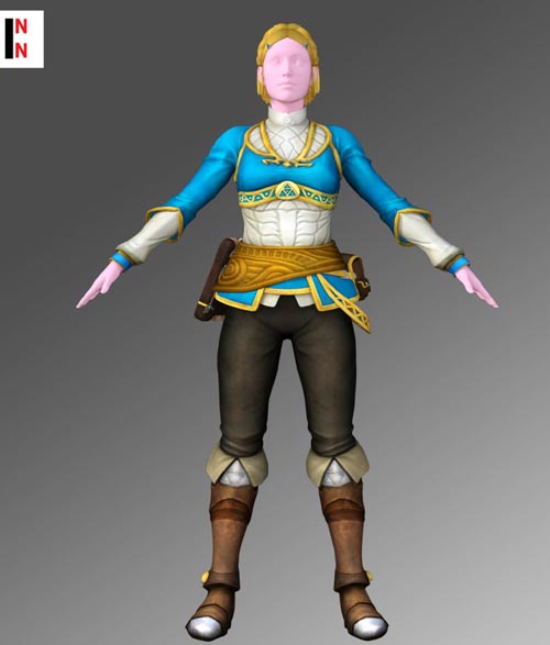 BOTW Zelda Outfit For Genesis 8 Female