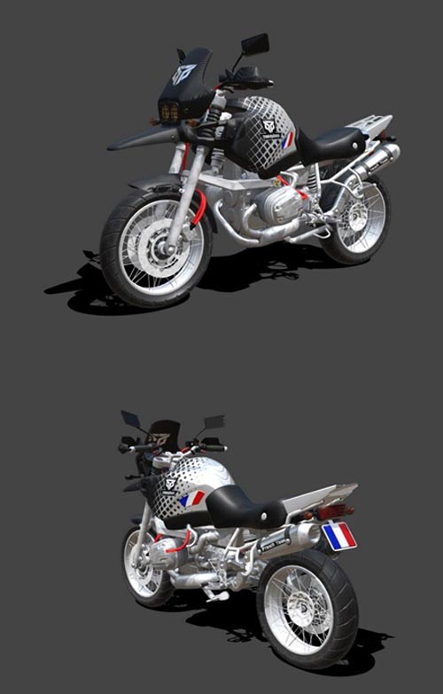 Motorcycle PUBG TrainHard Concept Skin - 3D Model