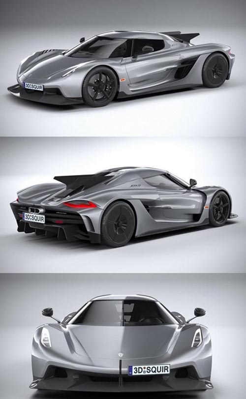 Koenigsegg Jesko Absolut 2020 3D Model